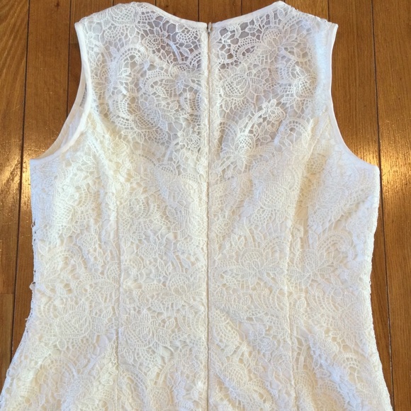 White House Black Market Lace Sheath Dress Size 10 - Picture 7 of 10